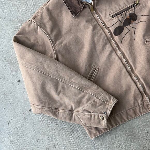 Vintage Y2K Carhartt J97 SDL brown Detroit work wear jacket - Picture 2 of 8